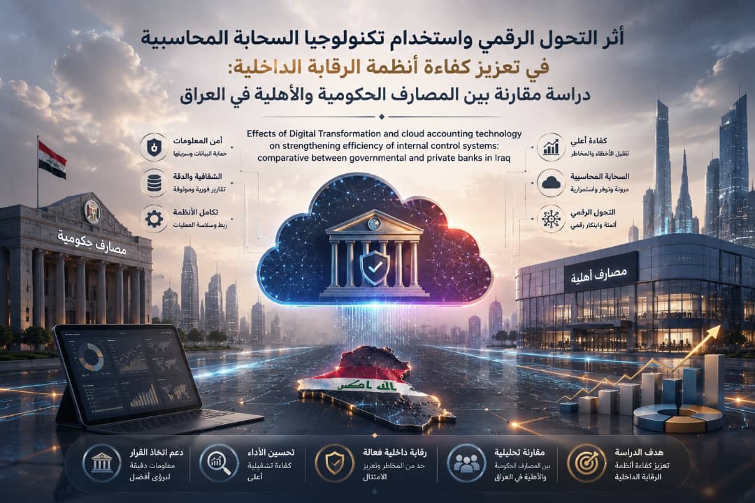 Effects of Digital Transformation and cloud accounting technology on strengtheningefficiency of internal control systems: comparative between governmental and privatebanks in Iraq